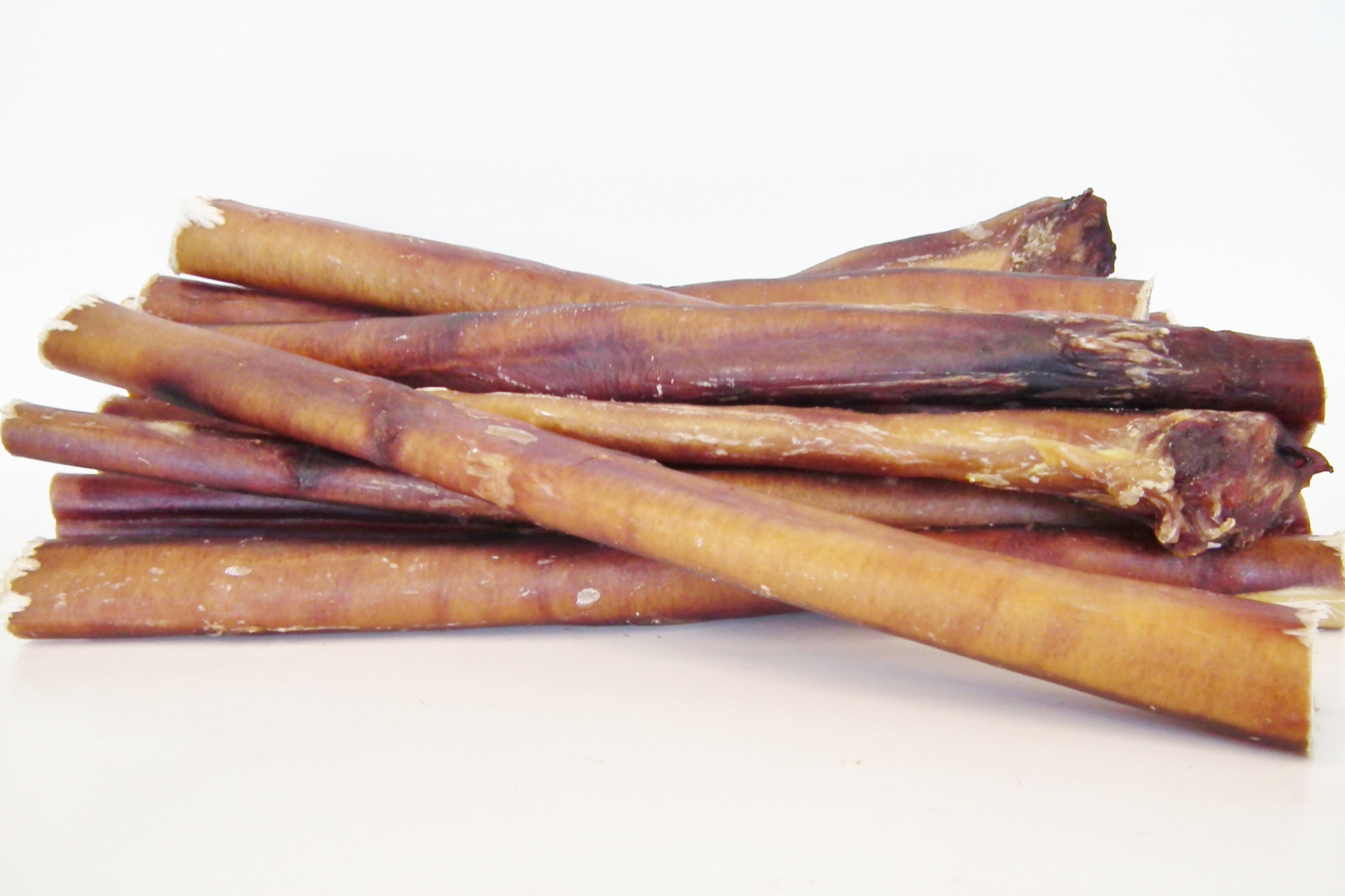 Bullwrinkles 12" Large Bully Sticks Dog Treats, 30-pack, Made in Canada
