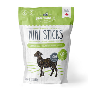 Barnsdale Farms Lamb Jerky Mini Sticks Dog Treats, 600 gr., Made in Canada