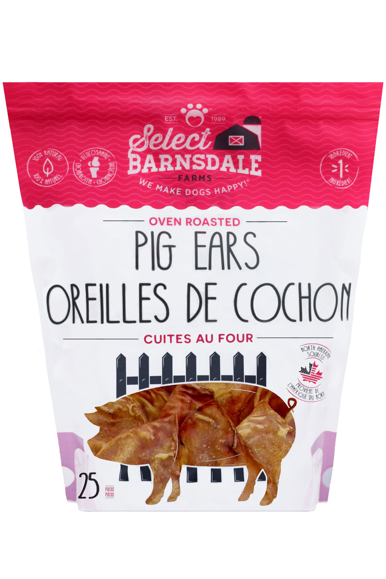 Barnsdale Farms Maplewood Smoked Pig Ears Pieces Dog Treats, 454 gr., Made in Canada