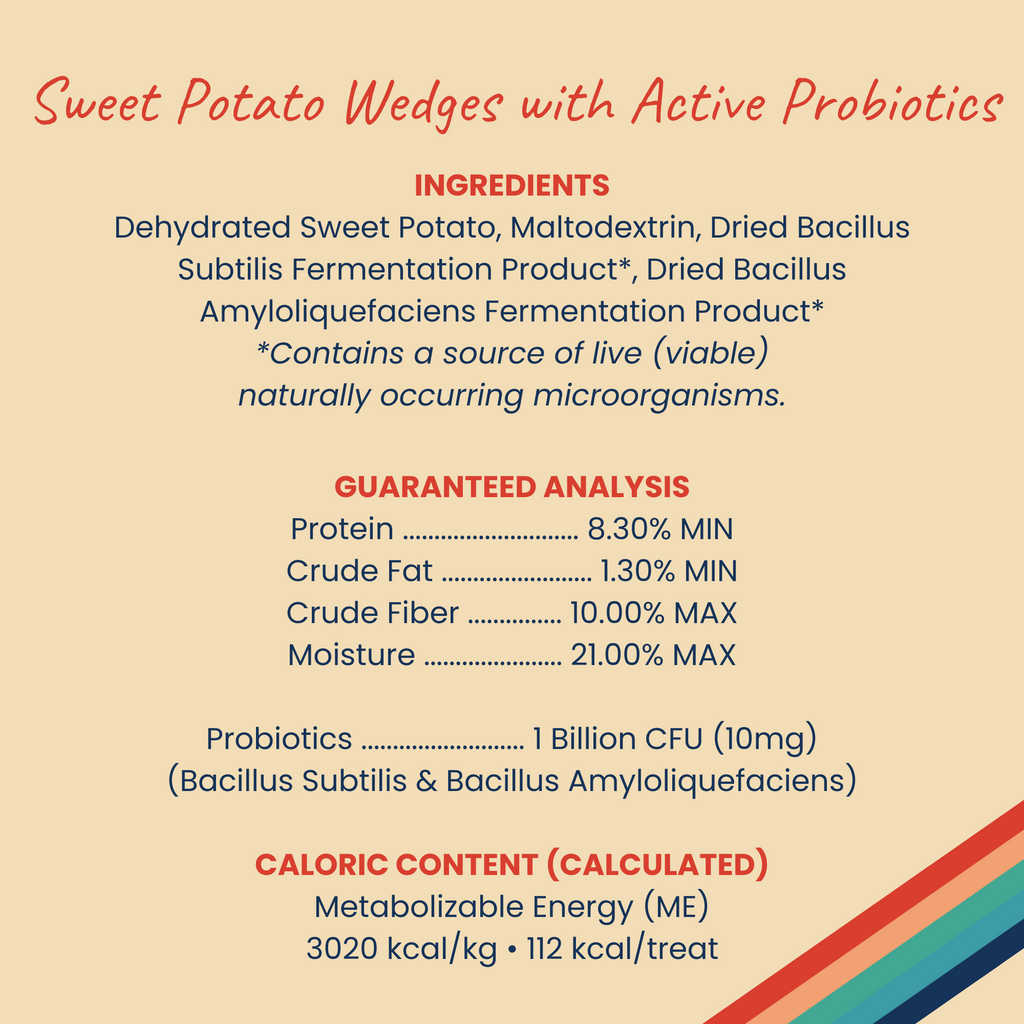 Sweet Potato Wedges with Active Probiotics