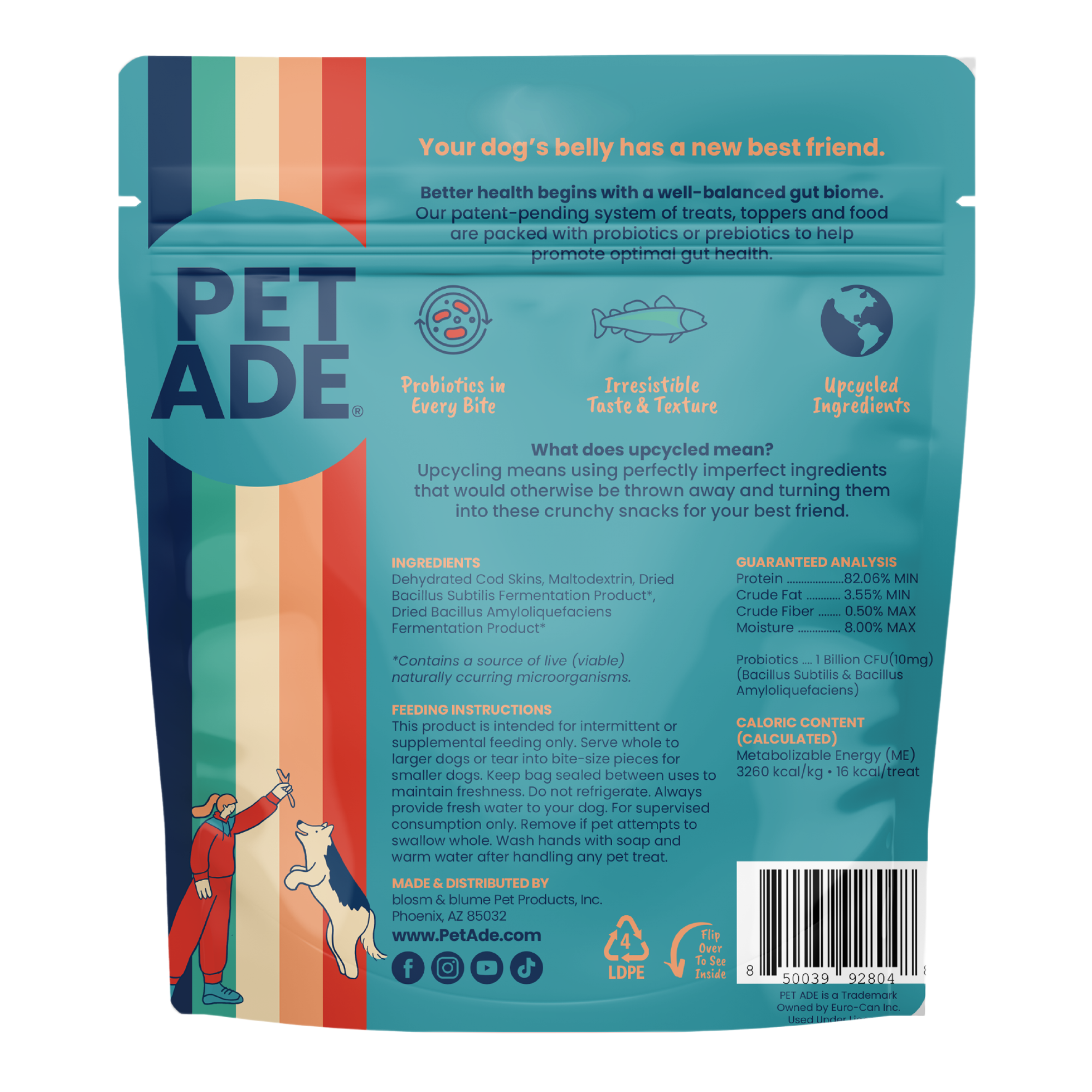Cod Skins with Active Probiotics