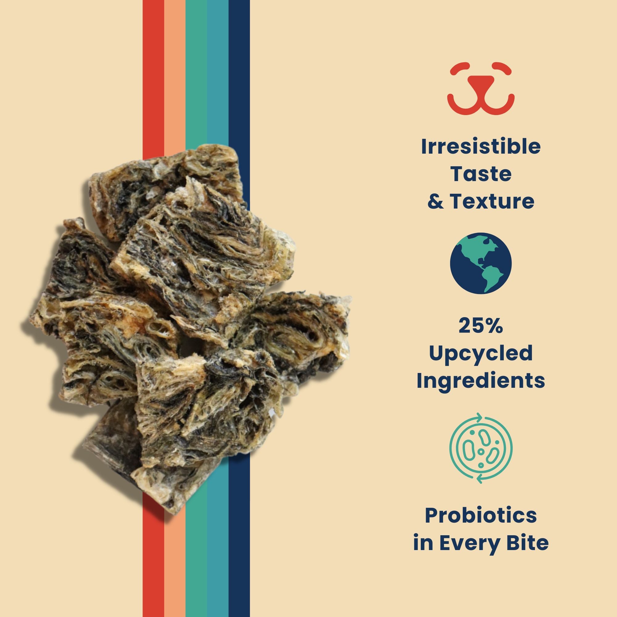 Cod Skins with Active Probiotics